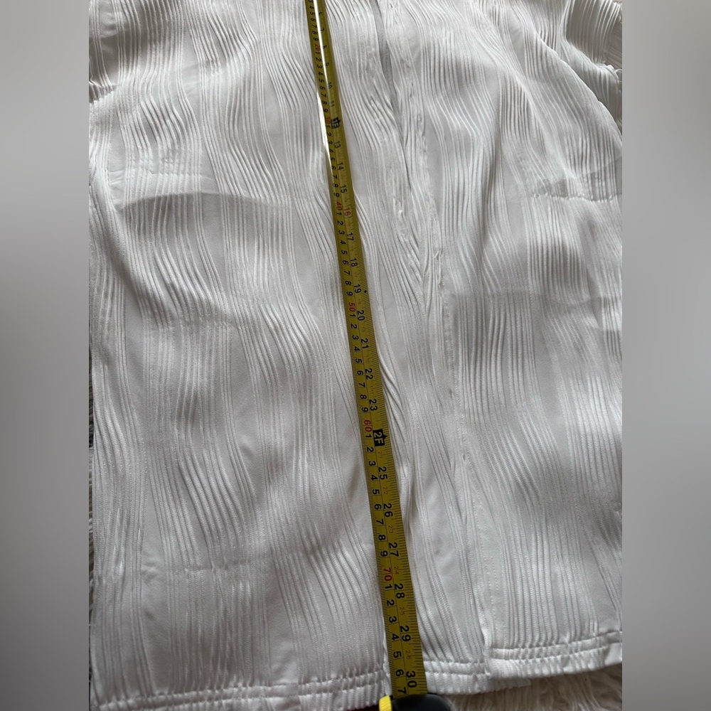 White Ribbed Cardigan - Picture 5 of 6